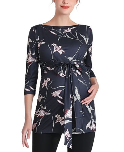 kimi + kai Maternity Aaira Boat Neck Top