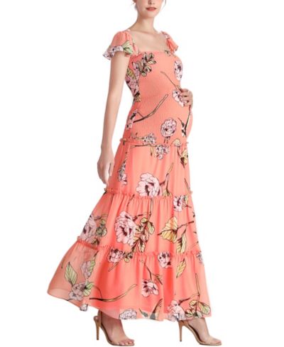 kimi + kai Women's Addy Smocked Maxi Dress
