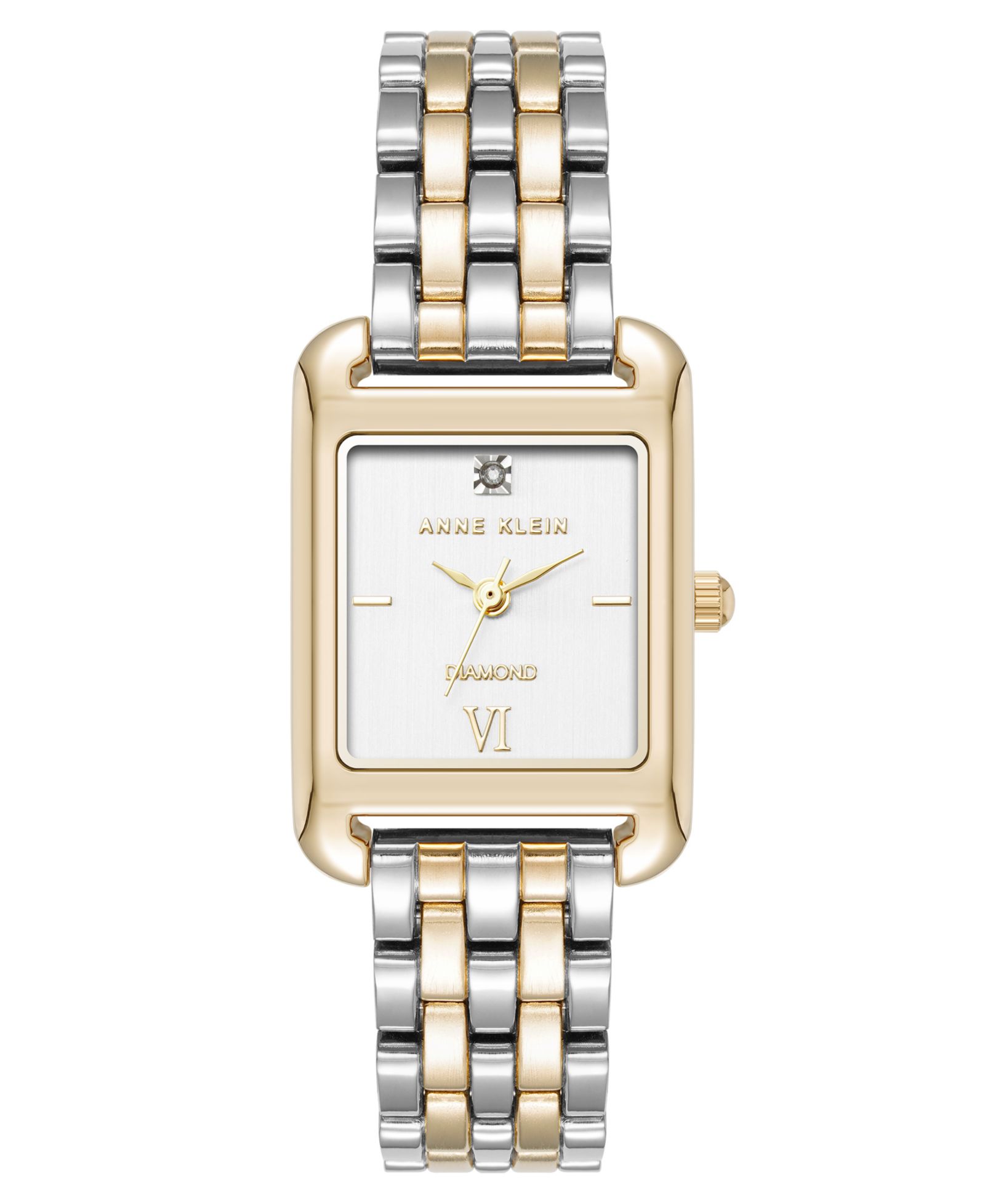 Anne Klein Women's Quartz Two-Tone Alloy Link Bracelet, 23mm