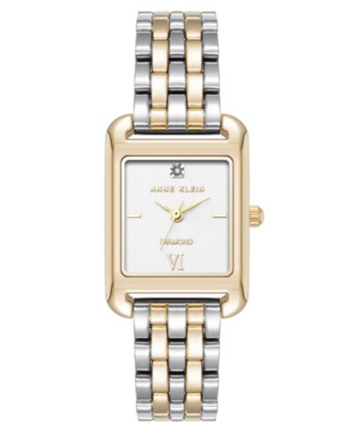 Anne Klein Женский кварцевый двухцветный браслет из сплава, 23mm
