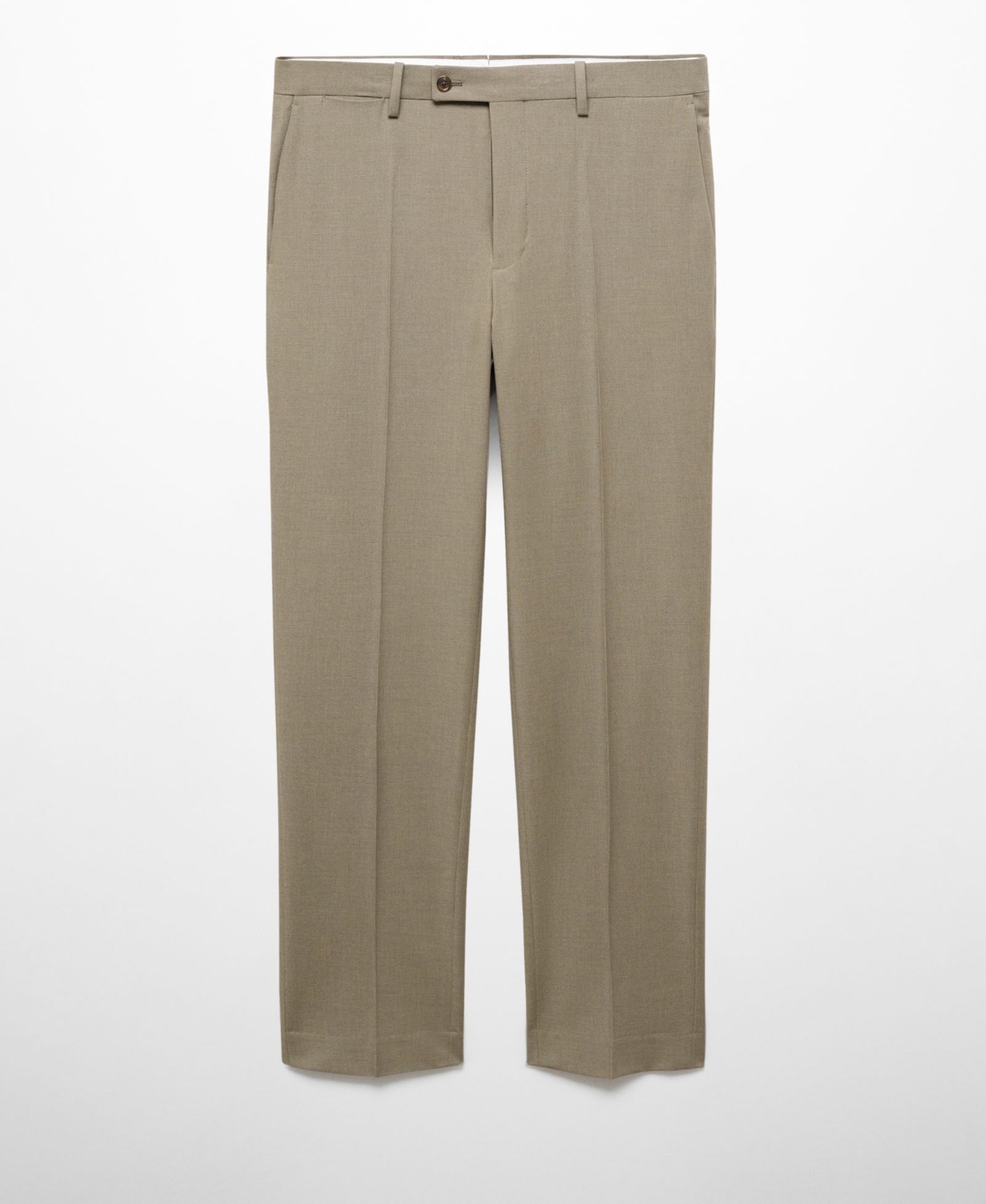 MANGO Men's Stretch Fabric Slim-Fit Suit Pants