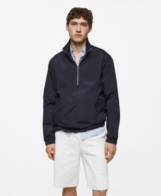 MANGO Men's Water-Repellent Zipper Jacket