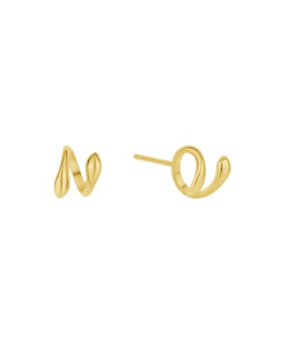 And Now this 18K Gold Plated Ear bud Holder Earring
