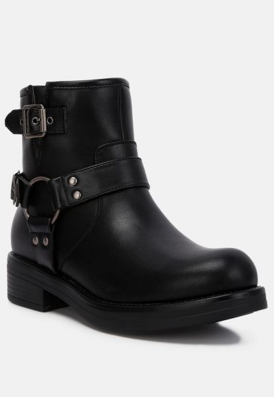 Женские ботинки London Rag Allux Brushed Faux Leather с пряжкой