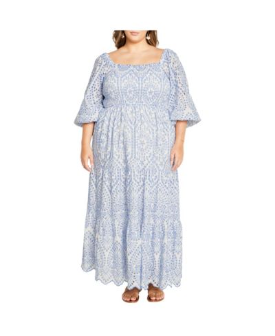 CITY CHIC Women's Brodie 2 Tone Maxi Dress