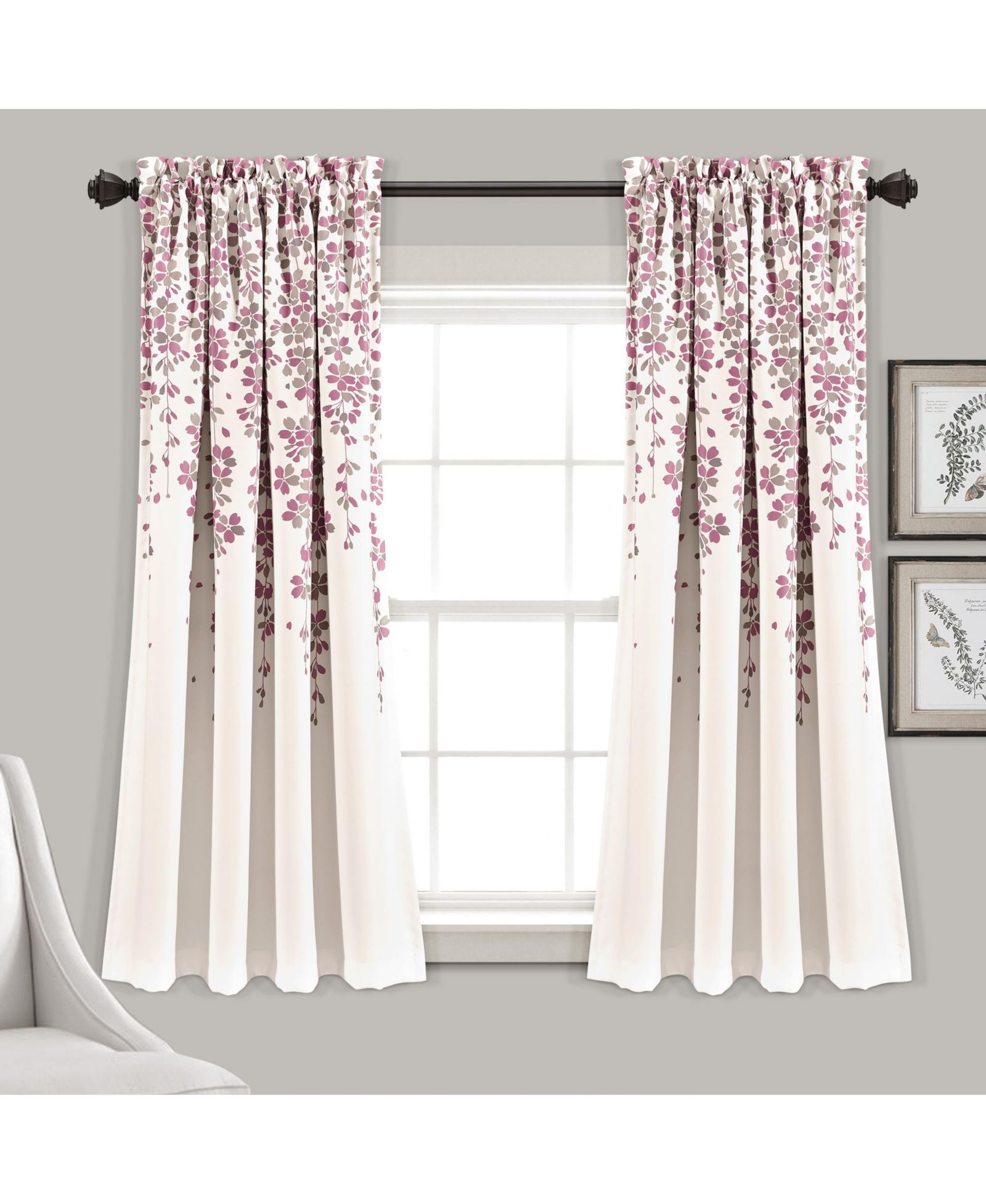 Шторы Lush Decor Weeping Flower Light Filtering