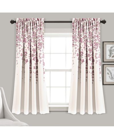 Шторы Lush Decor Weeping Flower Light Filtering