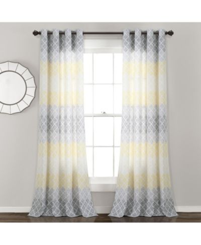 Шторы Lush Decor Medallion Ombre Window Curtain Panels