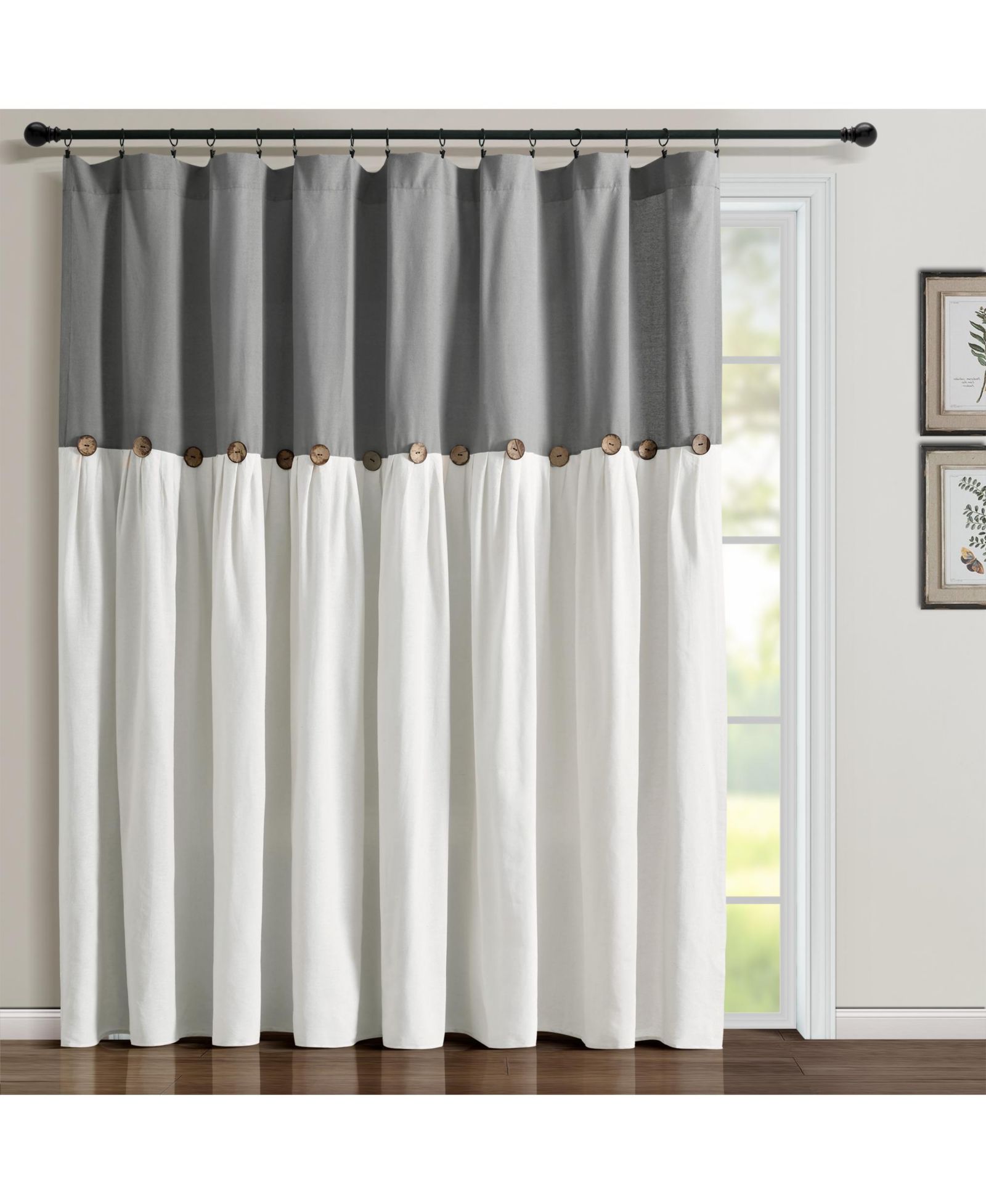 Шторы Lush Decor Linen Button