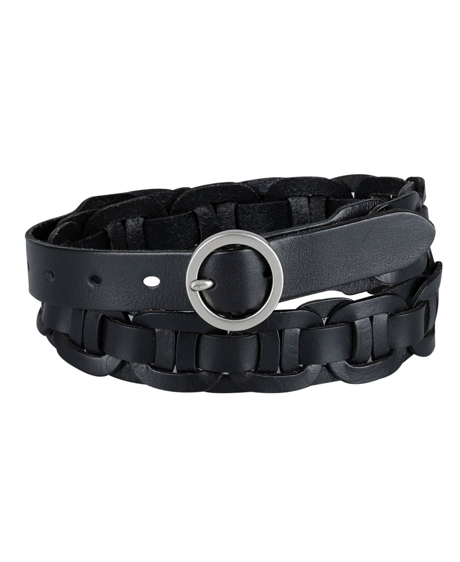 Tommy Hilfiger Women's Woven Leather Linked Casual Belt