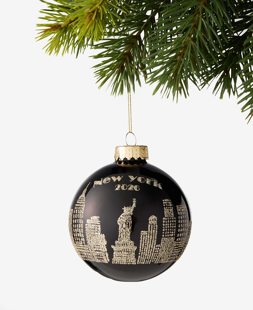 Украшение Holiday Lane New York City Skyline On Black