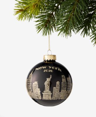 Украшение Holiday Lane New York City Skyline On Black
