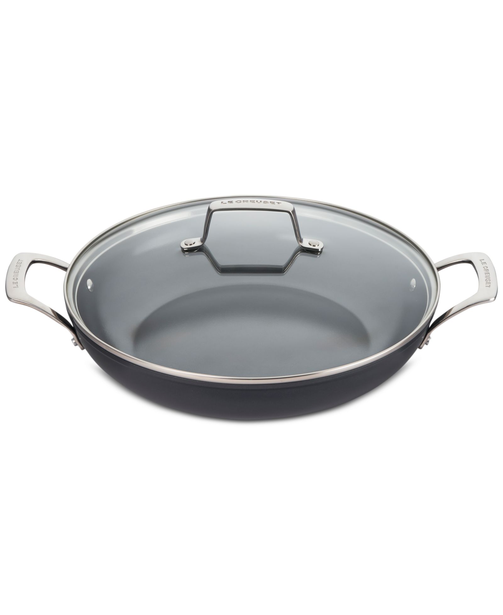Керамическая жаровня Le Creuset Essential Nonstick 3.9-Qt. с прозрачной крышкой