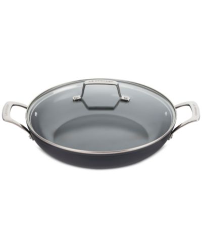 Le Creuset Essential Nonstick Ceramic 3.9-Qt. Shallow Braiser with Glass Lid