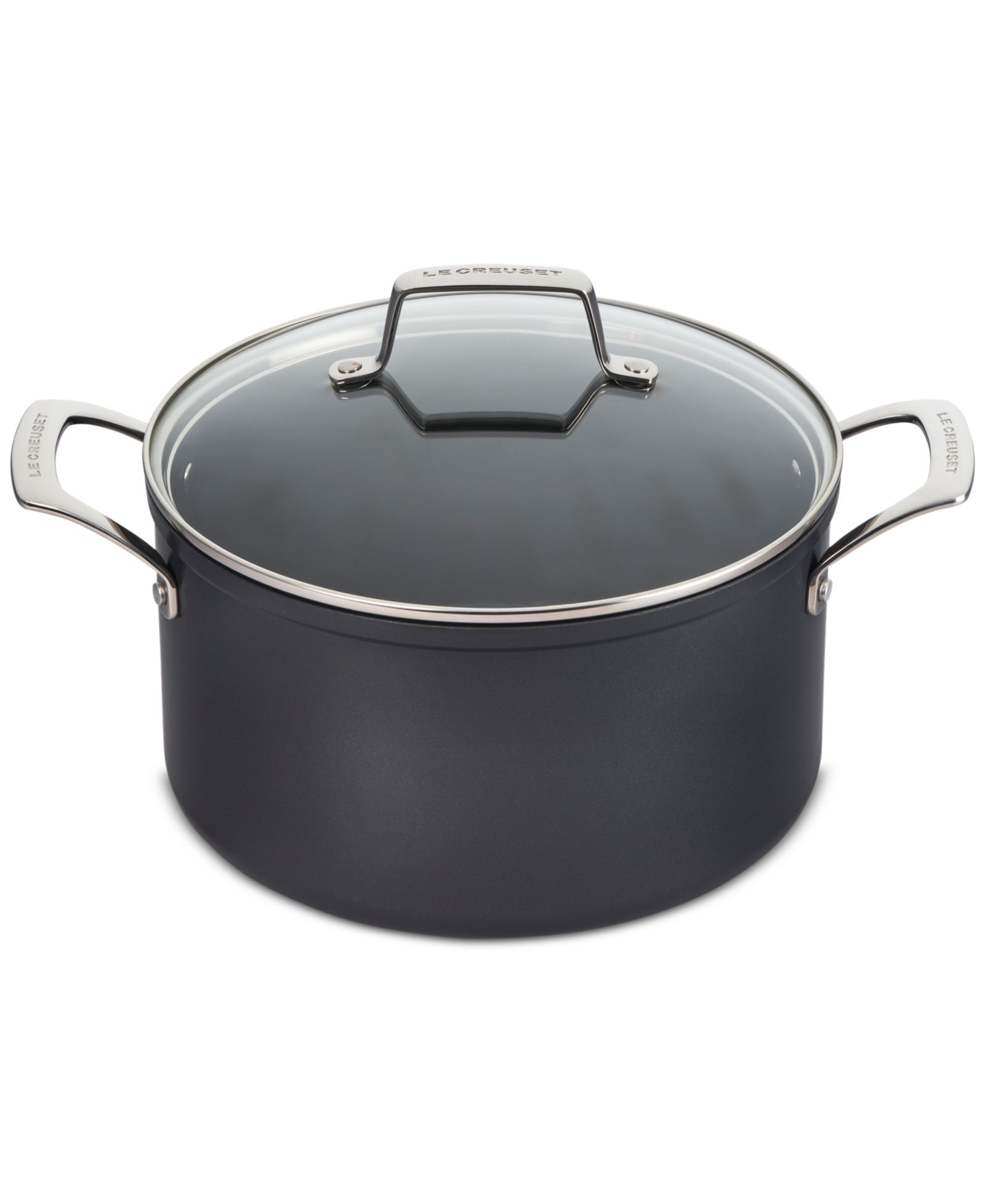 Кастрюля Le Creuset Essential Nonstick Ceramic 6.3-Qt. со стеклянной крышкой