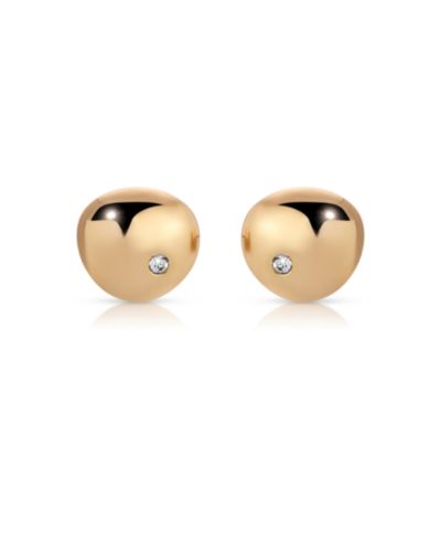 Ettika серьги-гвоздики Polished Pebble Single Crystal