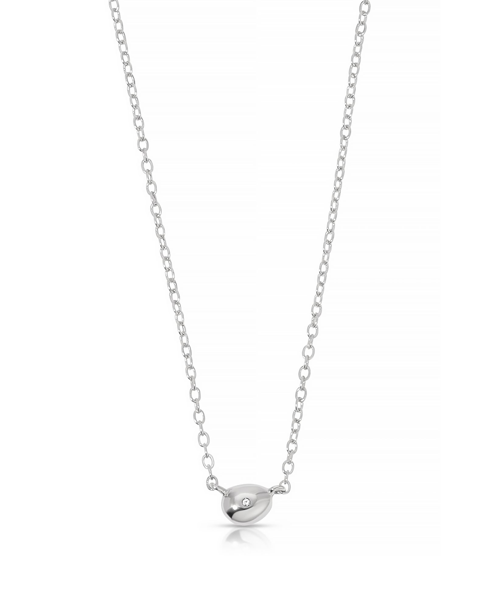 ETTIKA Polished Dainty Pebble Pendant Necklace
