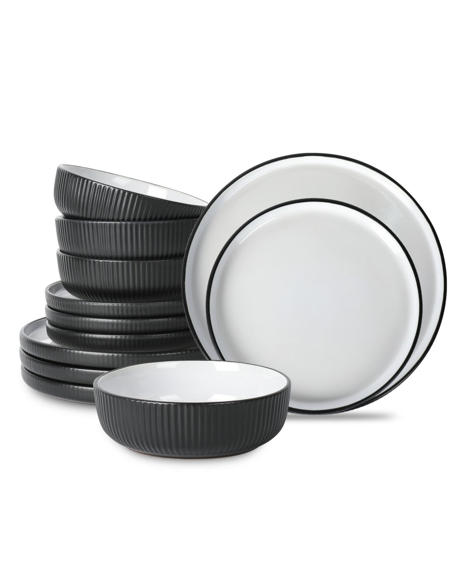 Christian Siriano Laro 12 Pc. Dinnerware Set, Service for 4