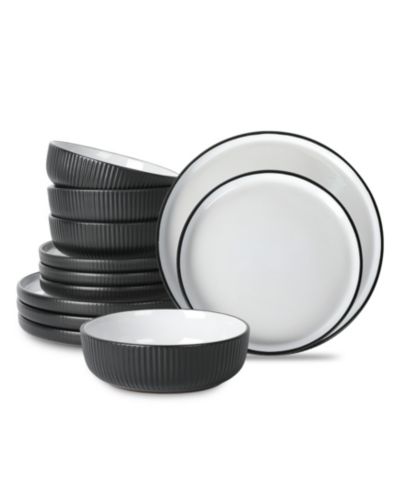 Christian Siriano Laro 12 Pc. Dinnerware Set, Service for 4