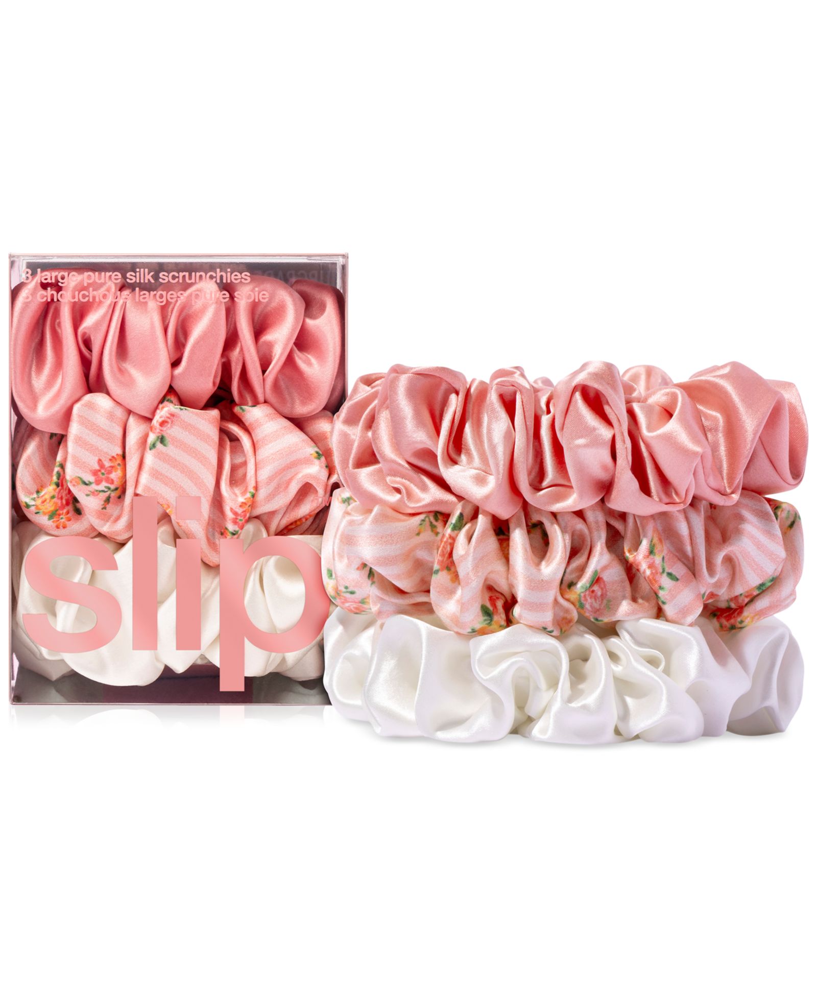 Набор из 3 штук Slip Pure Silk Large Scrunchies