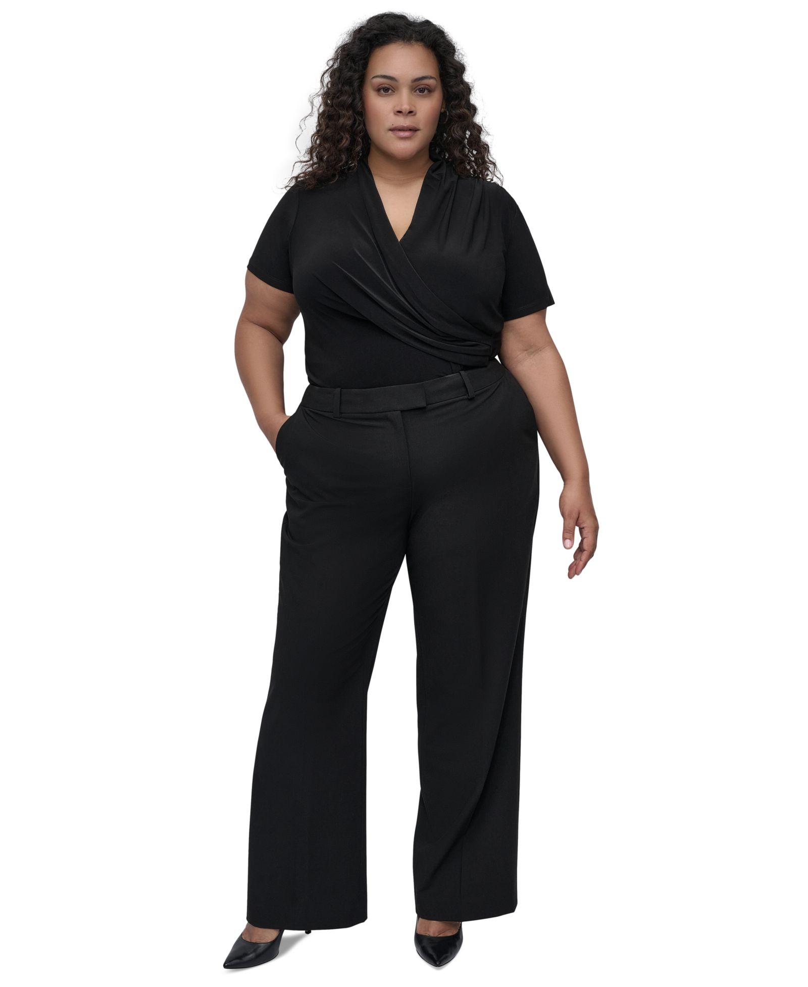 Брюки DKNY Plus Size Wide-Leg