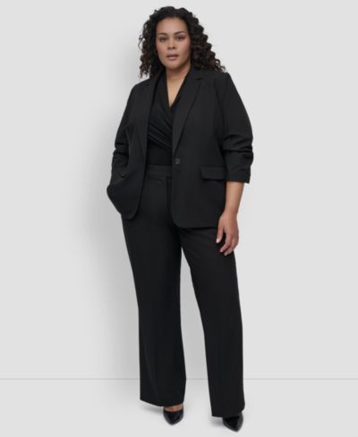 DKNY Plus Size 3/4-Sleeve Madison Jacket