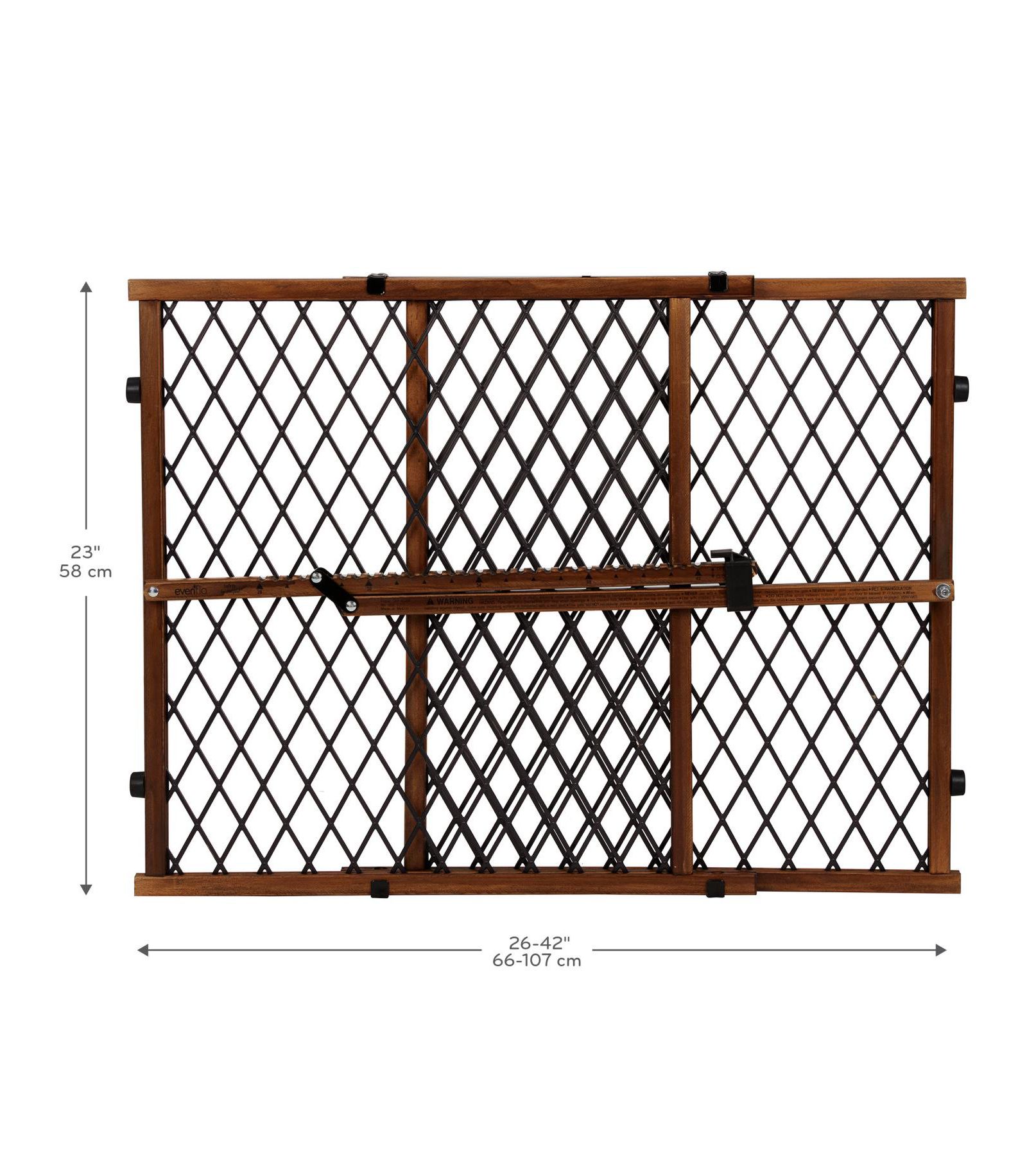 Evenflo Position Lock Adjustable Wood Baby Gate