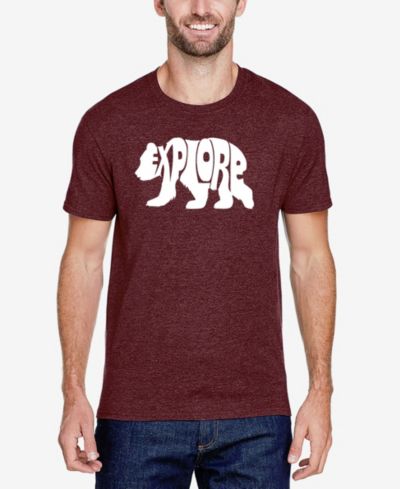 Мужская футболка LA Pop Art Cotton/Poly Blend Word Art