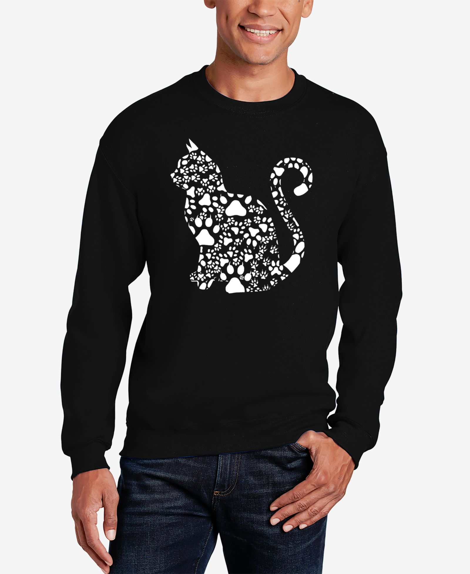 Мужской свитшот LA Pop Art Cat Claws Word Art Crewneck