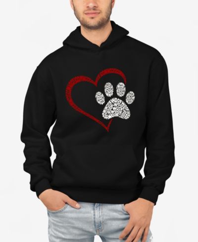 LA Pop Art Men's худи с принтом Paw Heart