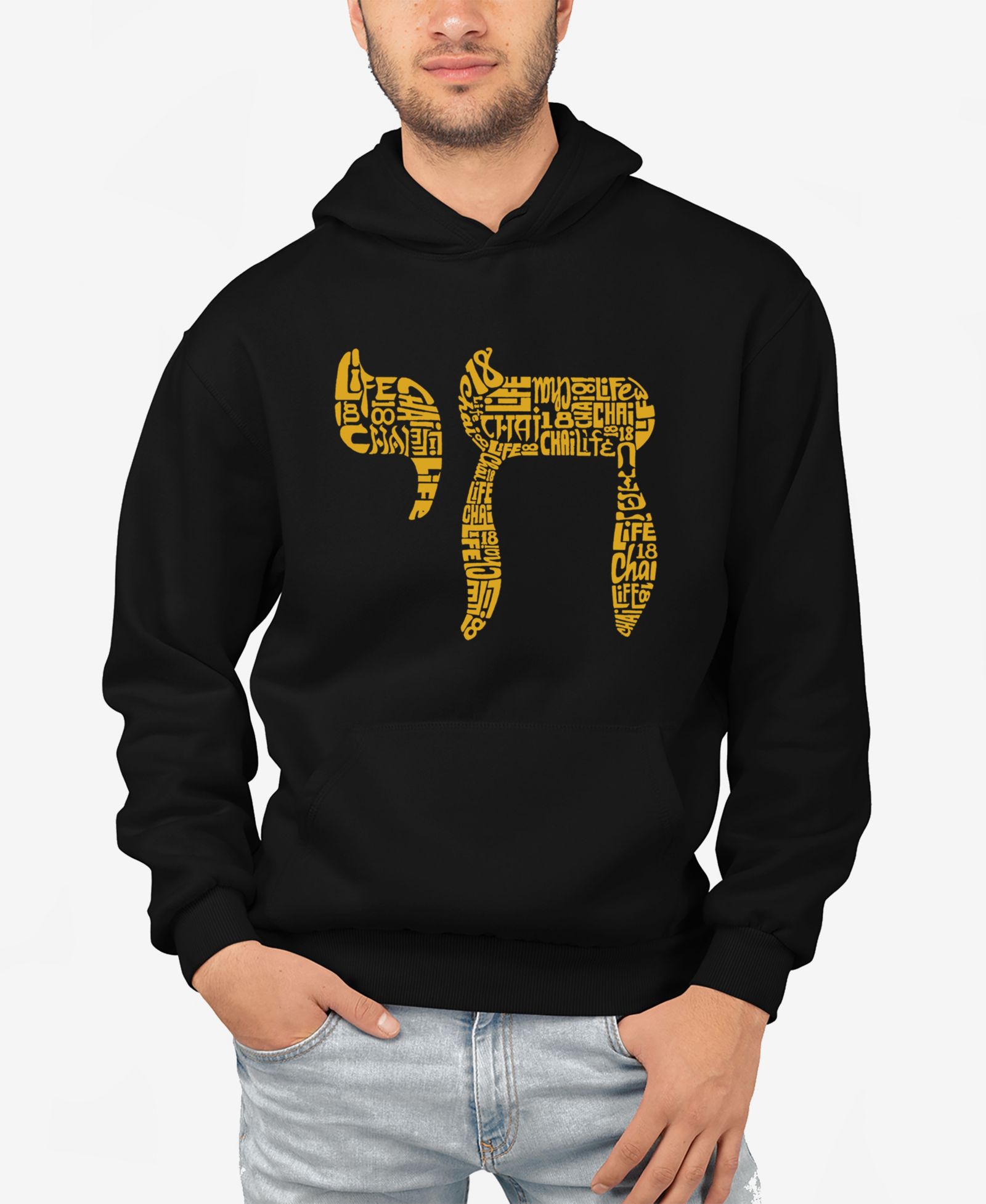 LA Pop Art Chai - Men's Word Art Hooded Sweatshirt