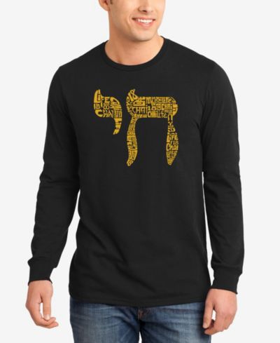 Мужская футболка LA Pop Art Chai Word Art Long Sleeve