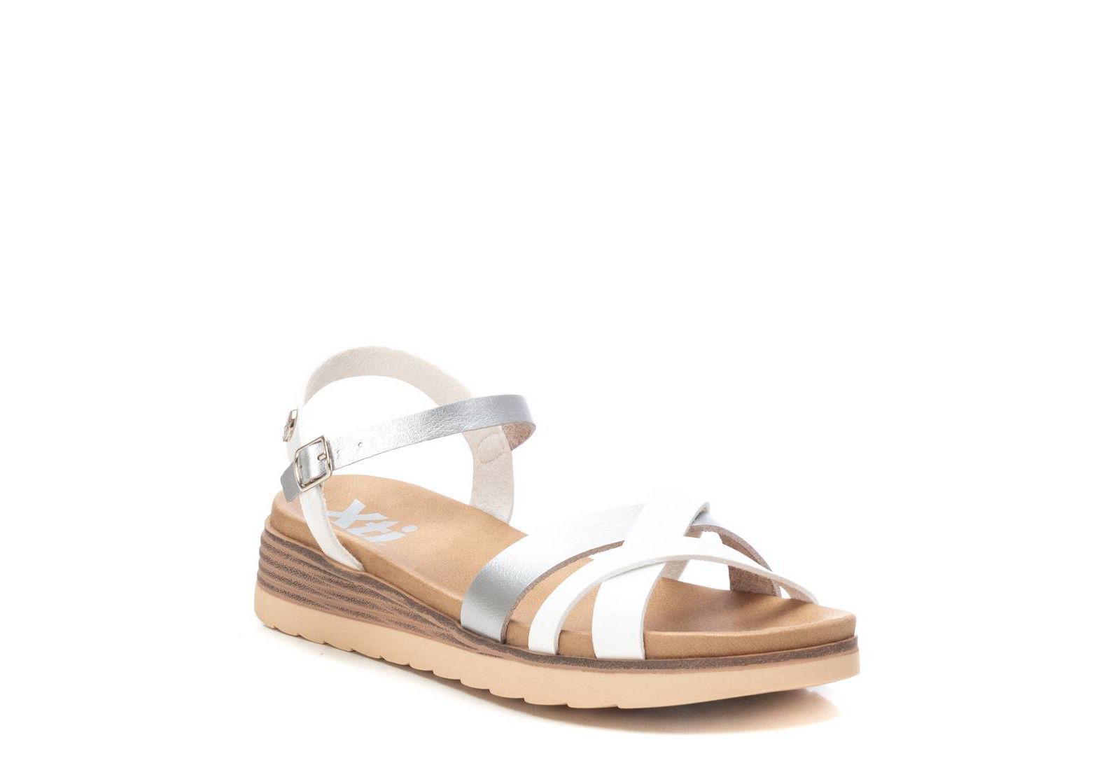 XTI Women's Low Wedge Strappy Sandals