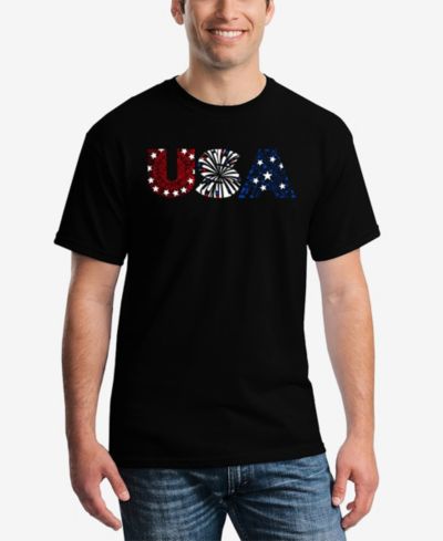 Футболка LA Pop Art USA Fireworks - Men's Word Art