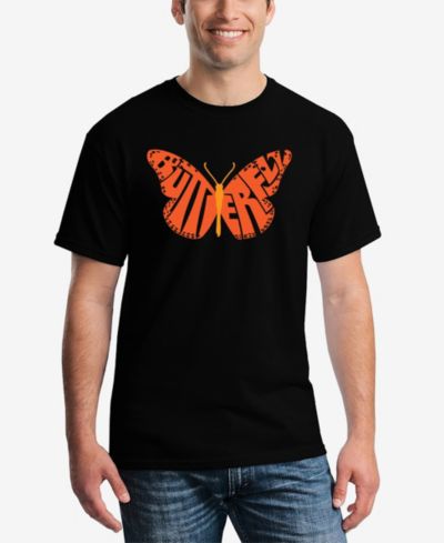 LA Pop Art Butterfly - Men's Word Art T-Shirt