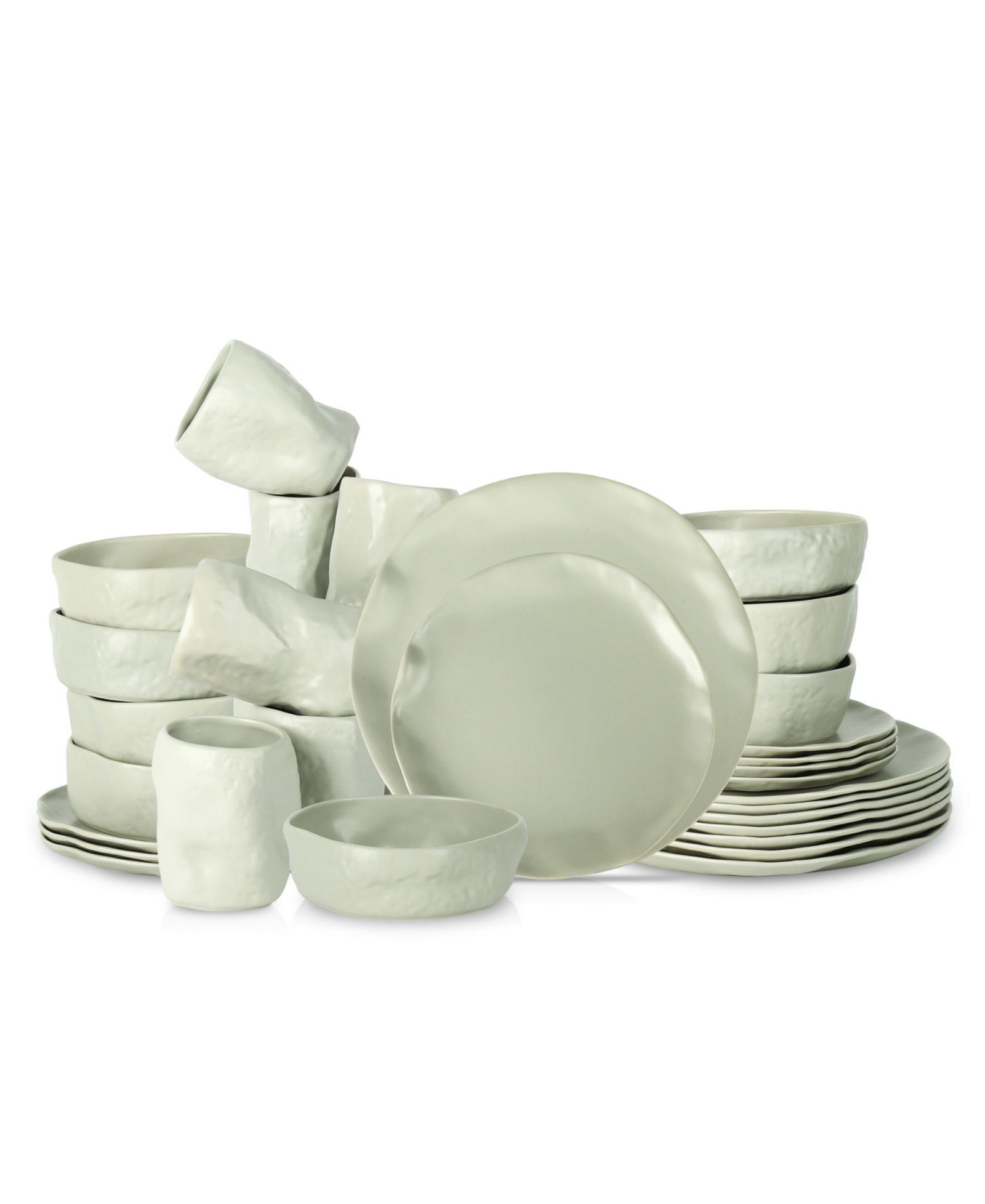 Stone by Mercer Project ATIK 32 Pc. Dinnerware Set, Service for 8