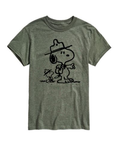 Hybrid Apparel Мужская футболка с принтом Peanuts Outdoor