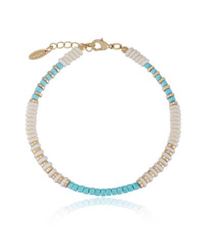 ETTIKA браслет на ногу Ocean Tide 18k Gold Plated