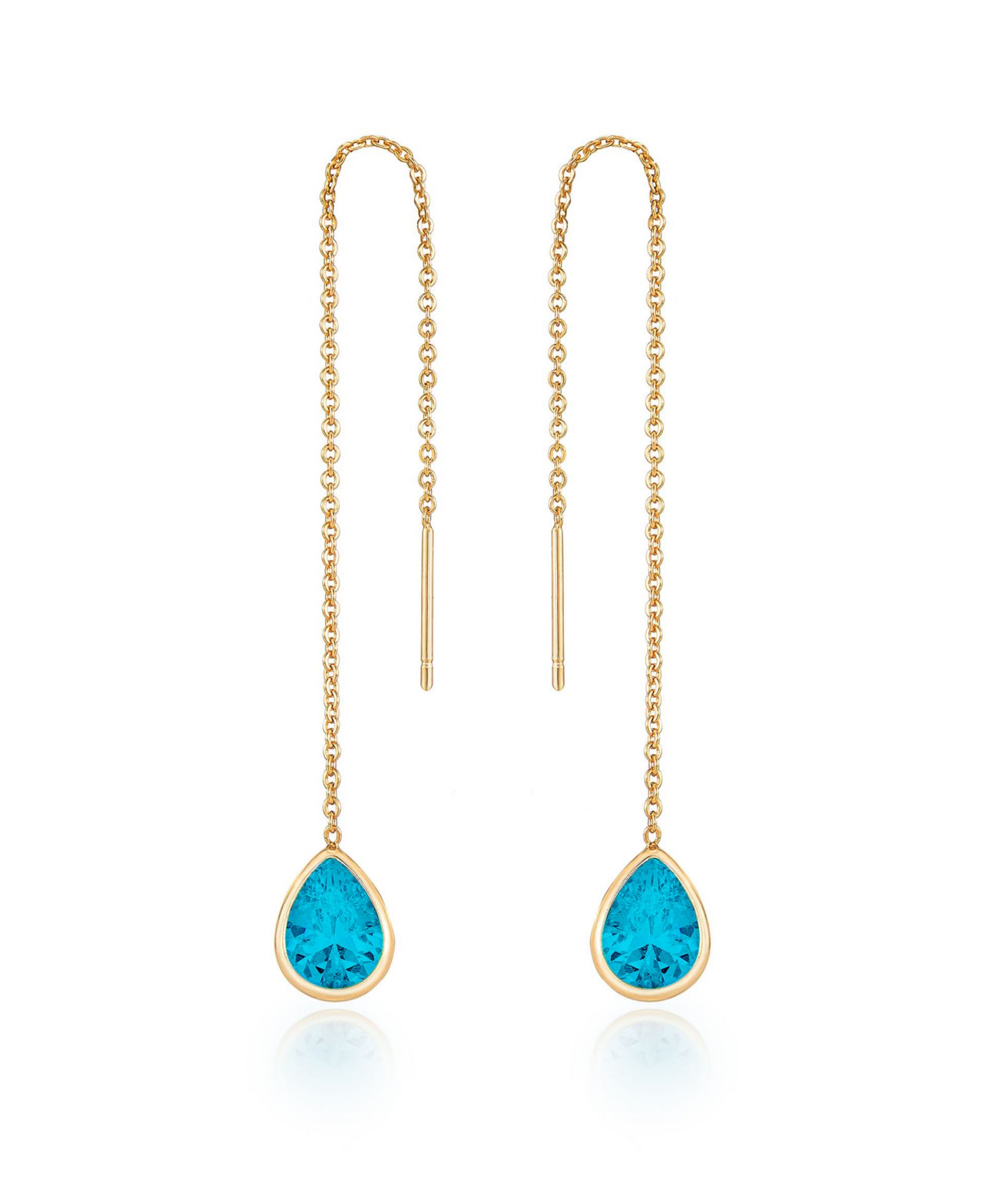 Ettika Barely 18k Crystal Dangle Earrings