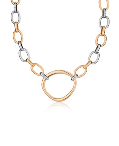 ETTIKA ожерелье-чокер Mixed Metal Chain Link Collar