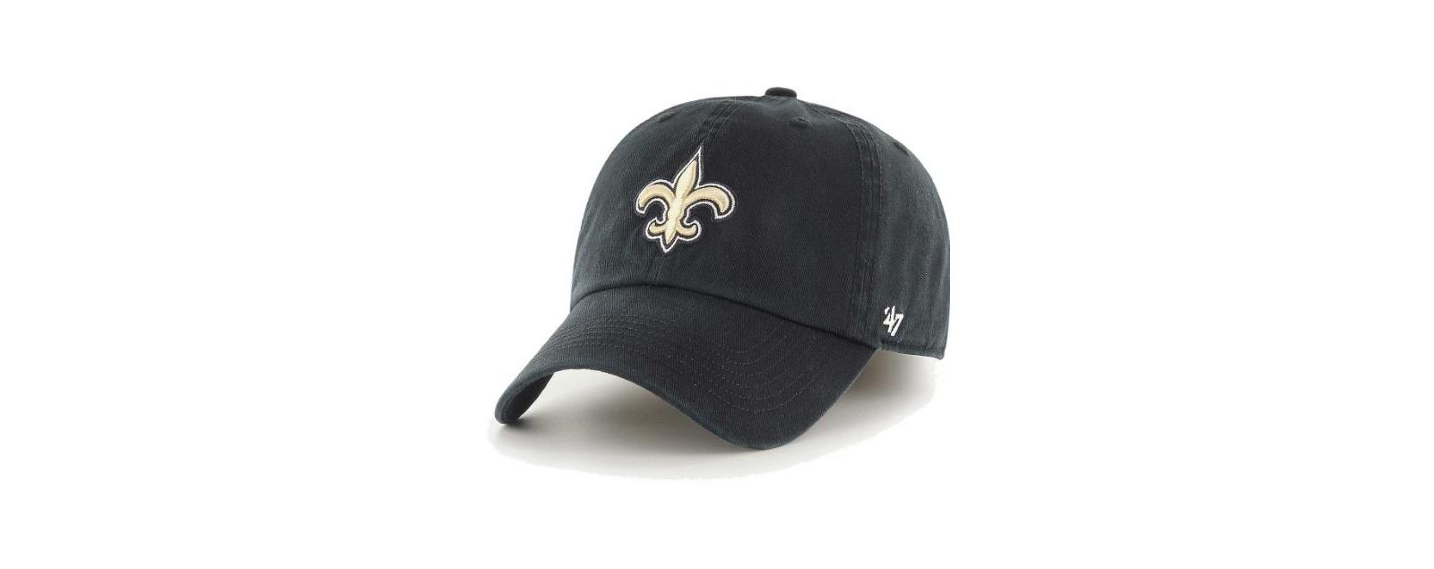 47 Brand Men's Black New Orleans Saints Franchise Logo Fitted Hat