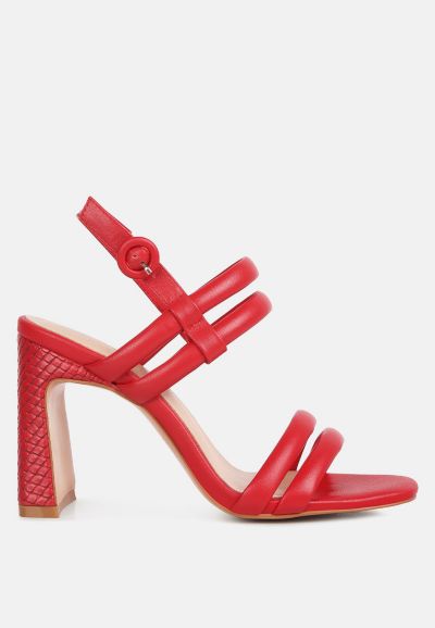 avianna Womens slim block heel sandal