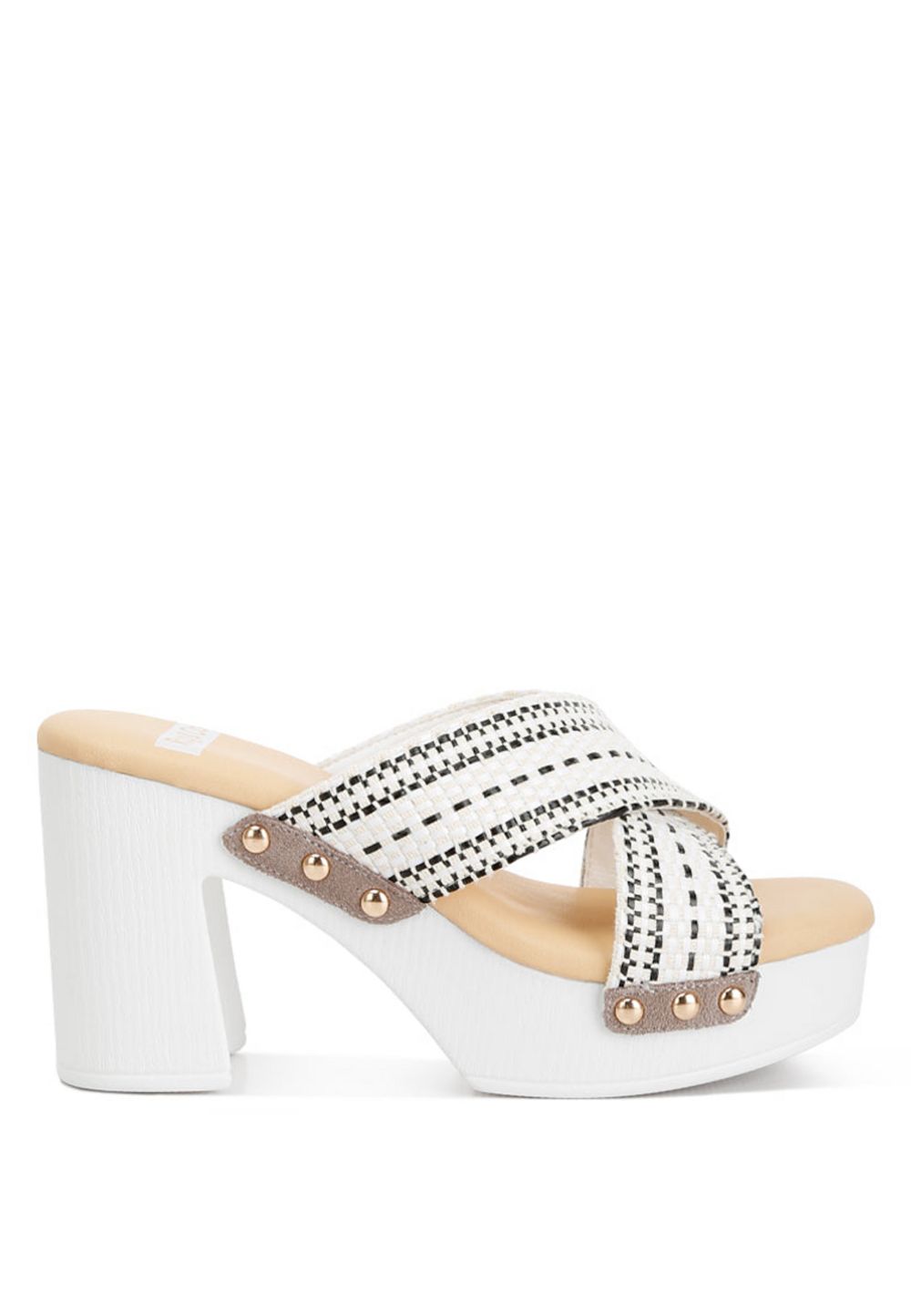 Rag & Co Женские мюли Finley Raffia High Block Heel