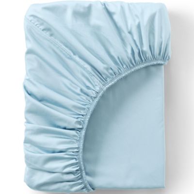Lands' End 400 Thread Count Premium Supima Cotton Sateen Fitted Bed Sheet