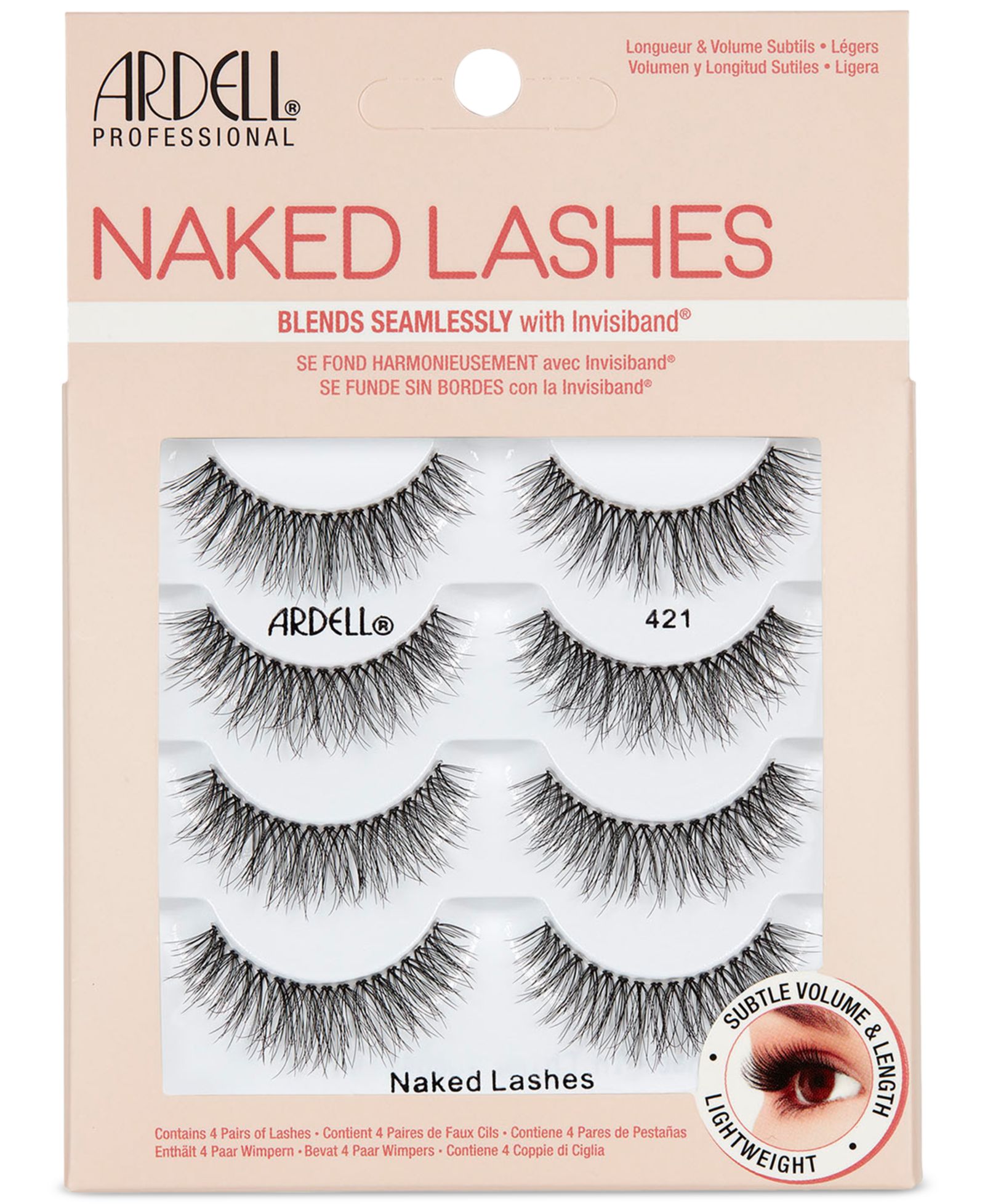 Ardell Naked Lashes #421, 4 пары