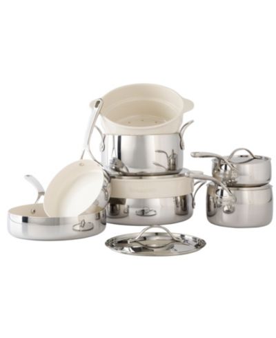 Bloomhouse 12 Piece Stainless Steel Non-Stick Cookware Set