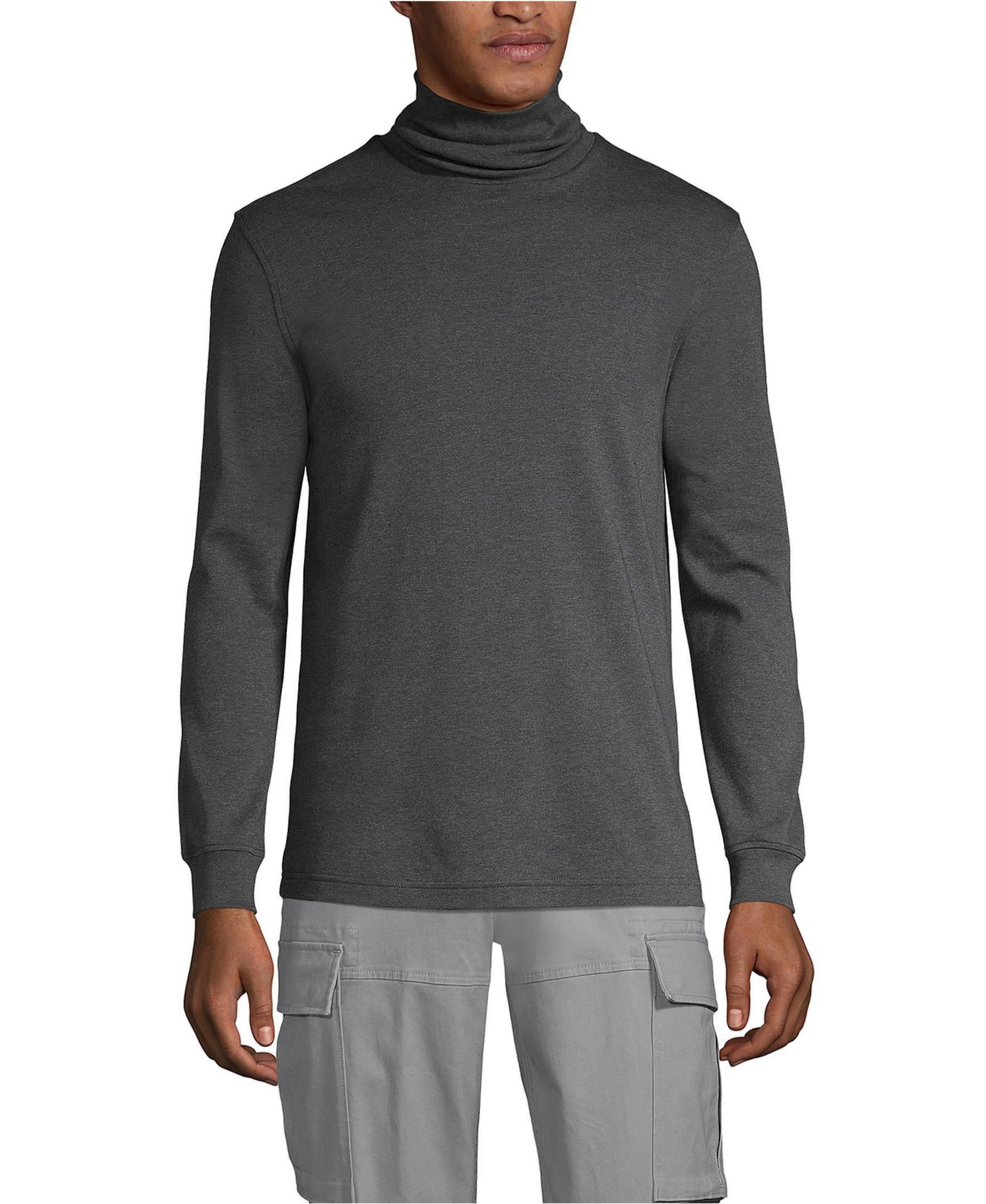 Lands' End Men's Cotton Supima Turtleneck