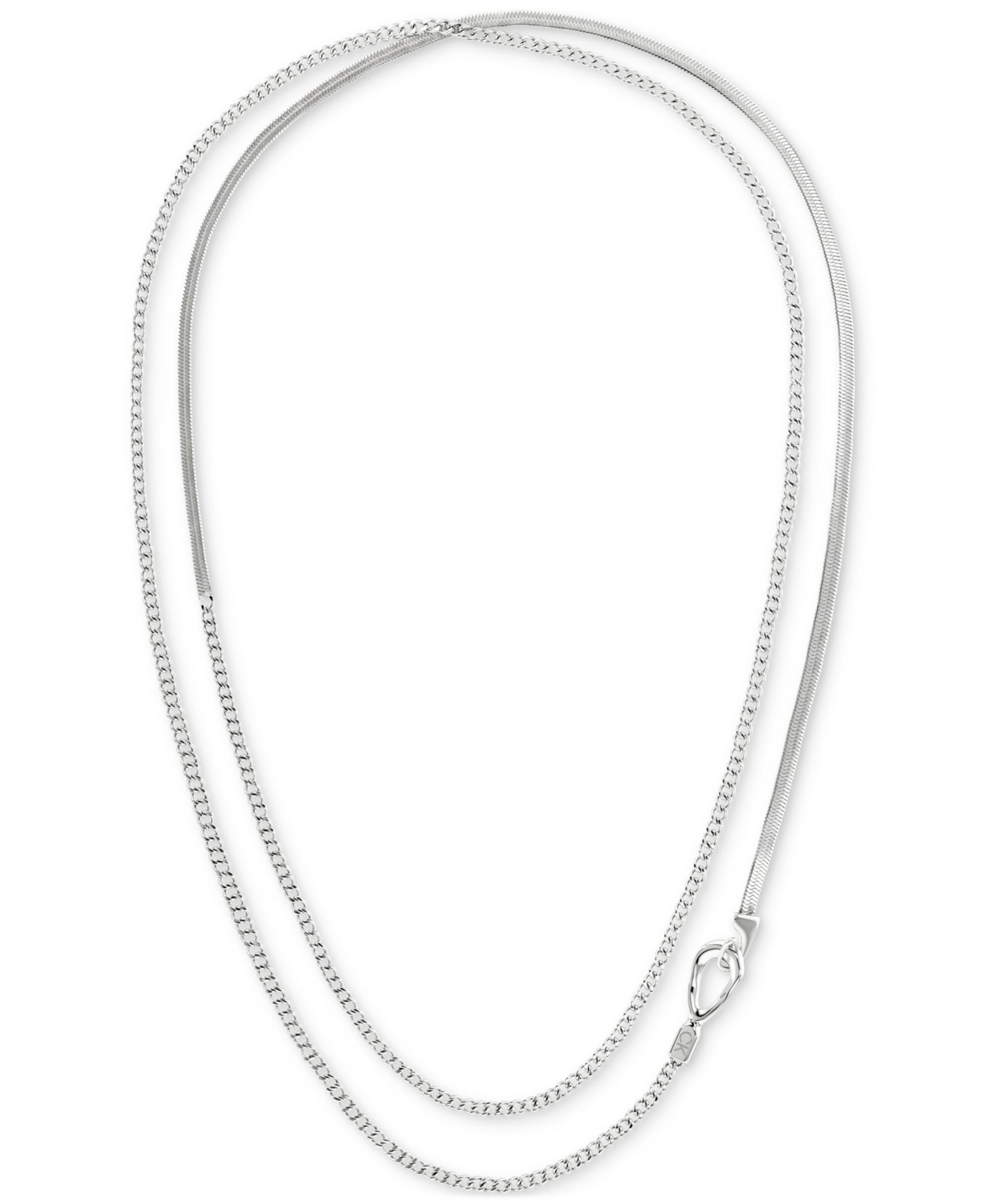 Calvin Klein ожерелье из нержавеющей стали со смешанной цепью 42"