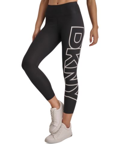 Леггинсы DKNY Sport Women's High-Rise Logo Graphic 7/8 Leggings