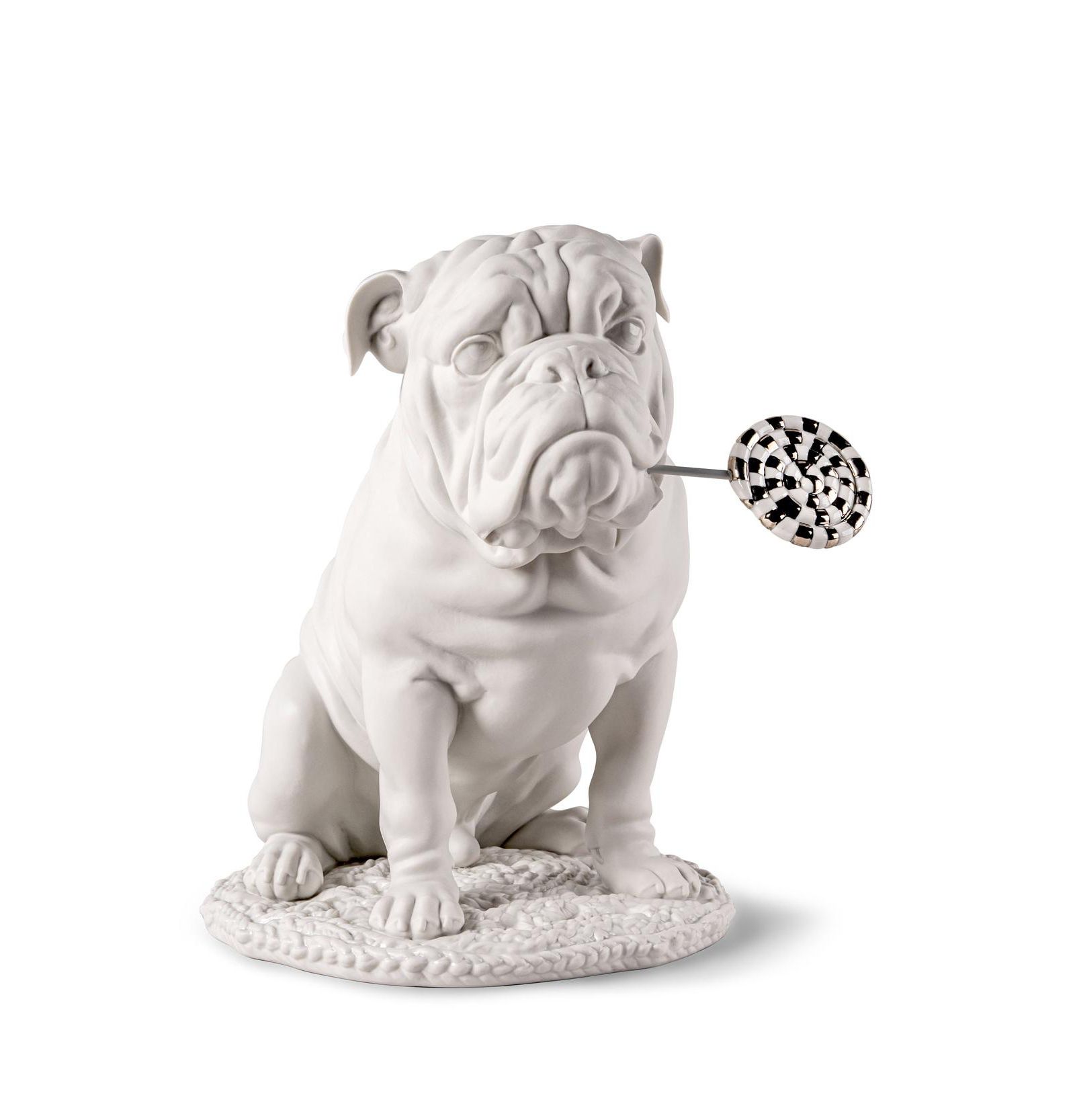 Lladró фигурка Bulldog с леденцом Re-Deco